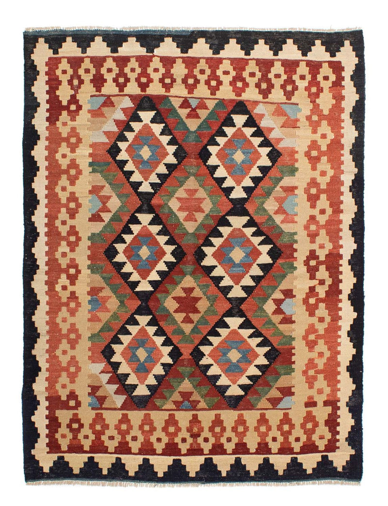 Alfombra Kelim - Splash - 202 x 155 cm - multicolor