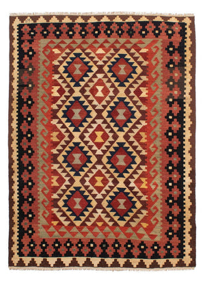 Alfombra Kelim - Splash - 203 x 153 cm - multicolor