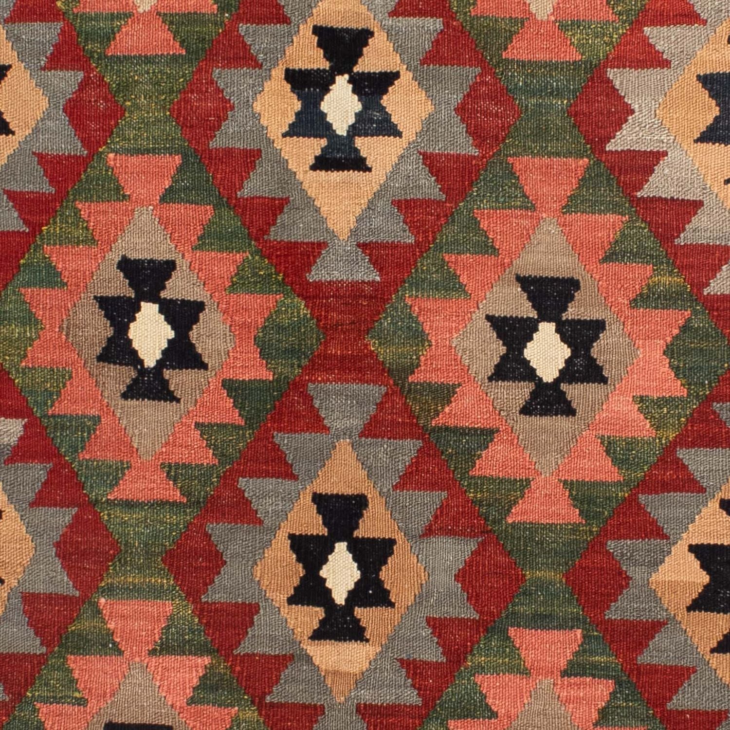 Alfombra Kelim - Splash - 201 x 162 cm - multicolor