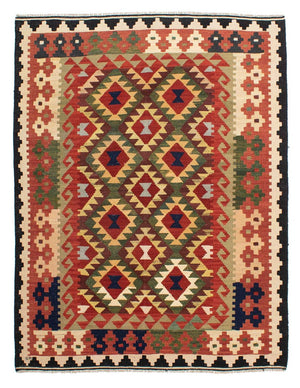 Alfombra Kelim - Splash - 176 x 155 cm - multicolor