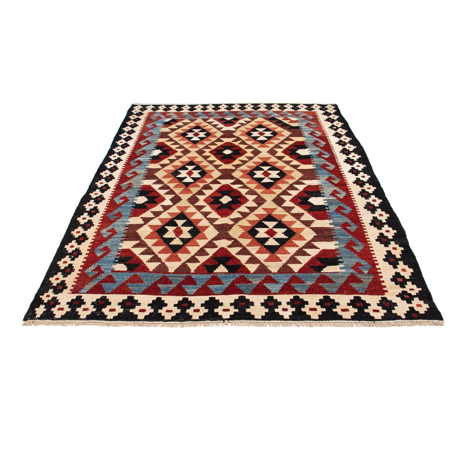 Alfombra Kelim - Splash - 215 x 153 cm - multicolor