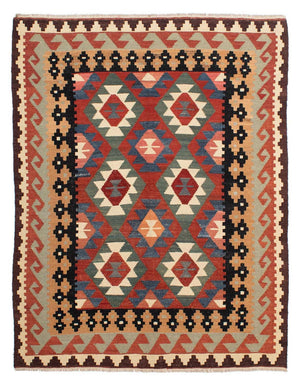 Alfombra Kelim - Splash - 207 x 155 cm - multicolor