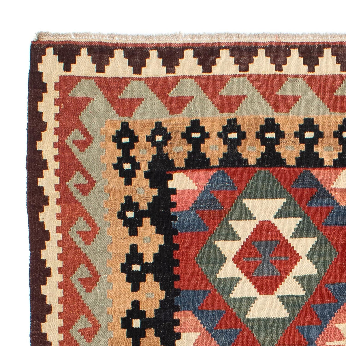 Alfombra Kelim - Splash - 207 x 155 cm - multicolor