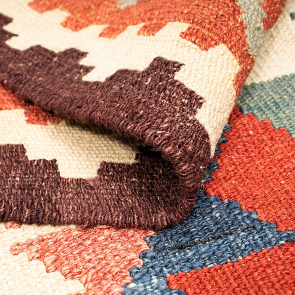 Alfombra Kelim - Splash - 207 x 155 cm - multicolor