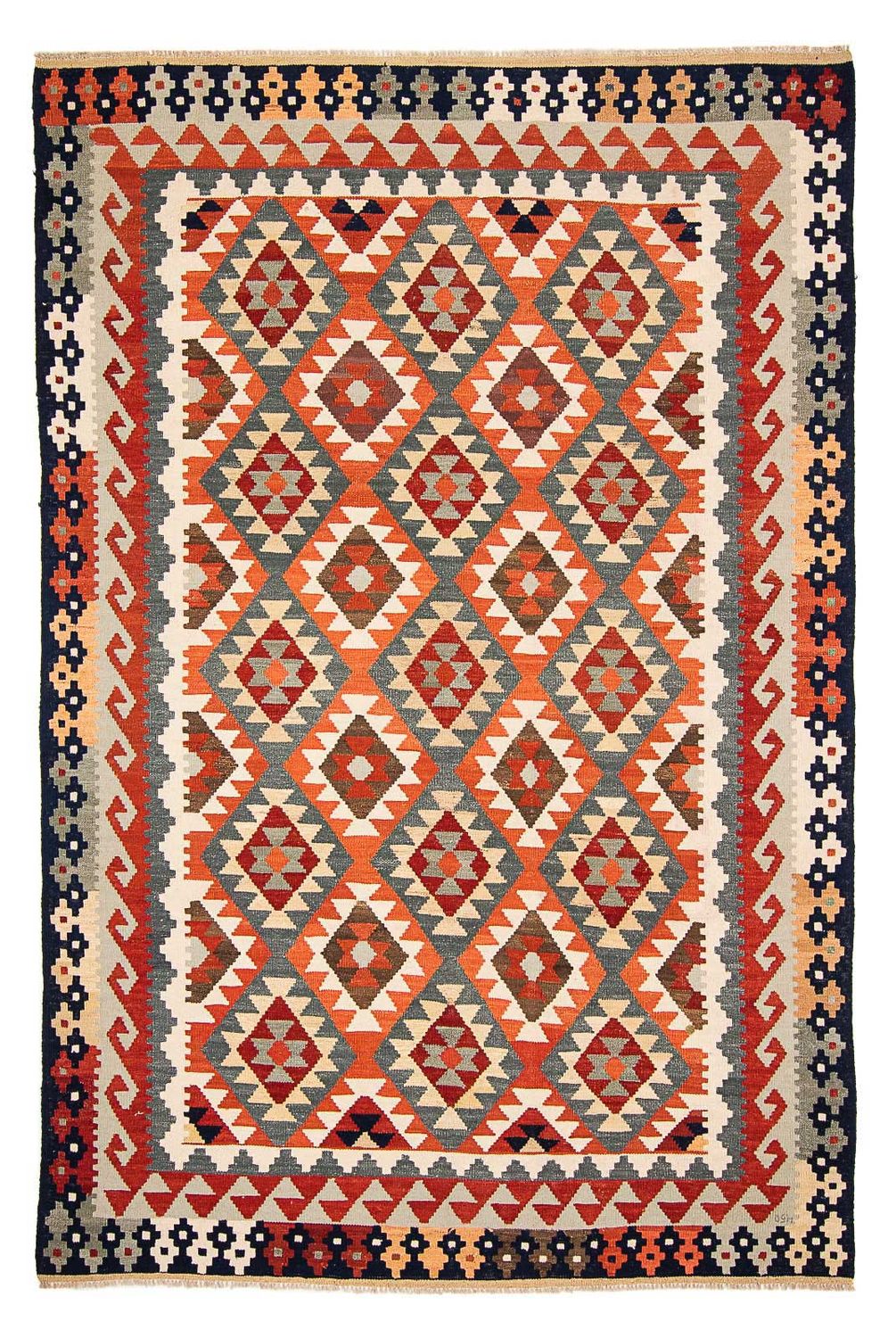 Alfombra Kelim - Splash - 301 x 207 cm - multicolor