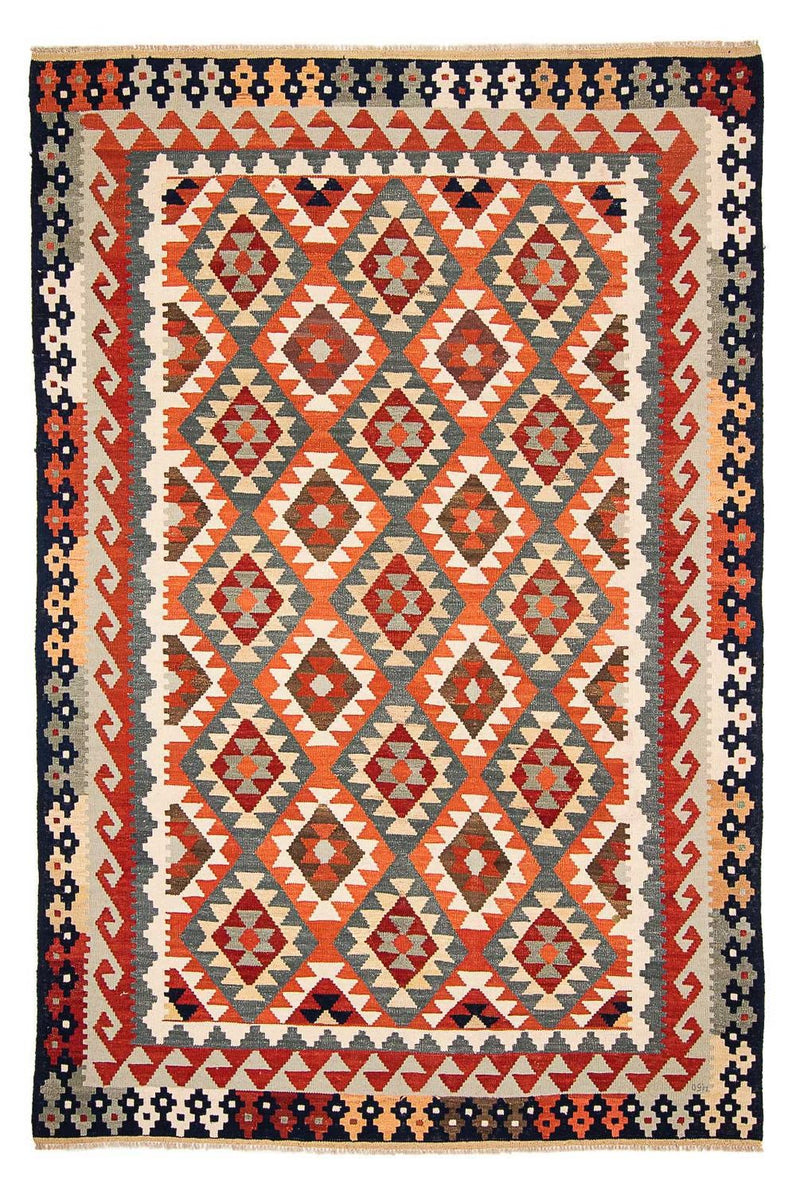 Alfombra Kelim - Splash - 301 x 207 cm - multicolor