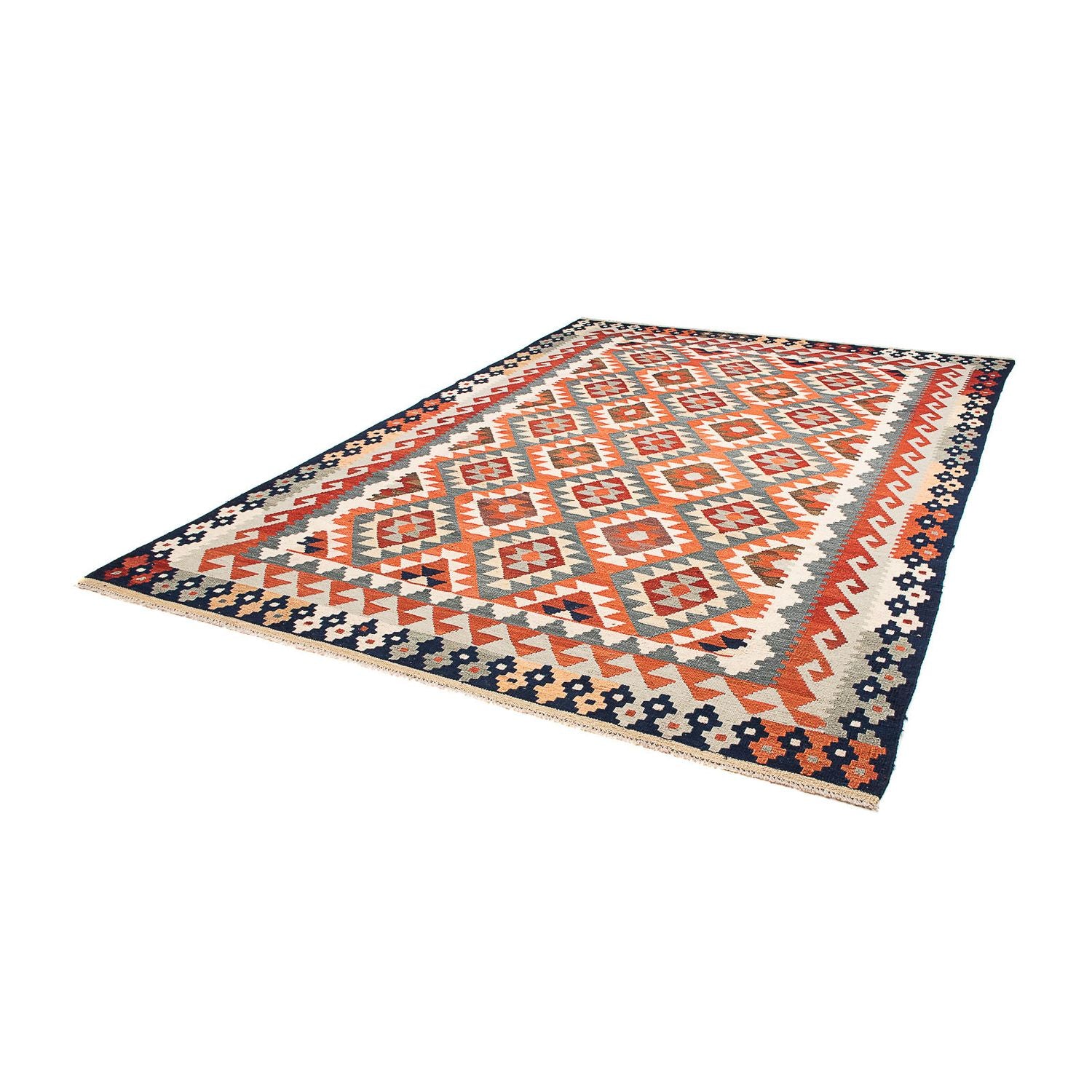 Alfombra Kelim - Splash - 301 x 207 cm - multicolor