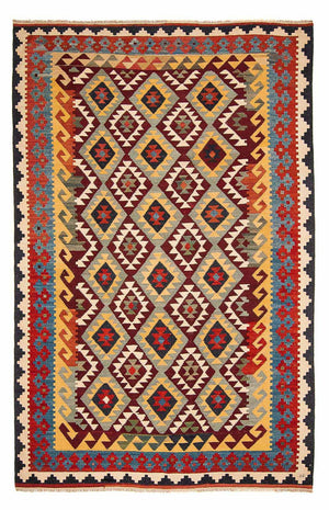 Alfombra Kelim - Splash - 302 x 205 cm - multicolor