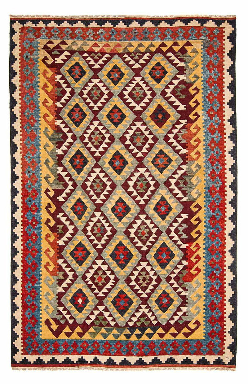 Alfombra Kelim - Splash - 302 x 205 cm - multicolor