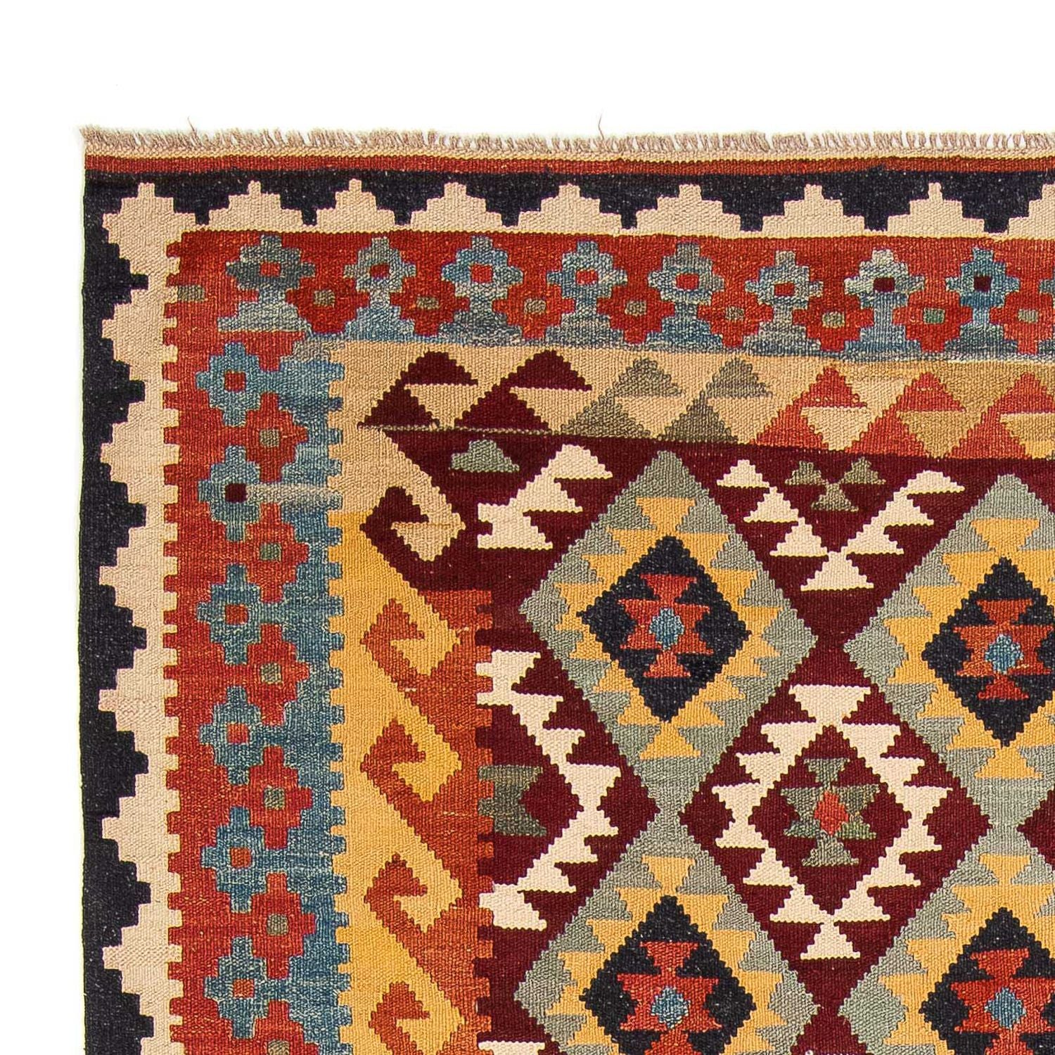 Alfombra Kelim - Splash - 302 x 205 cm - multicolor