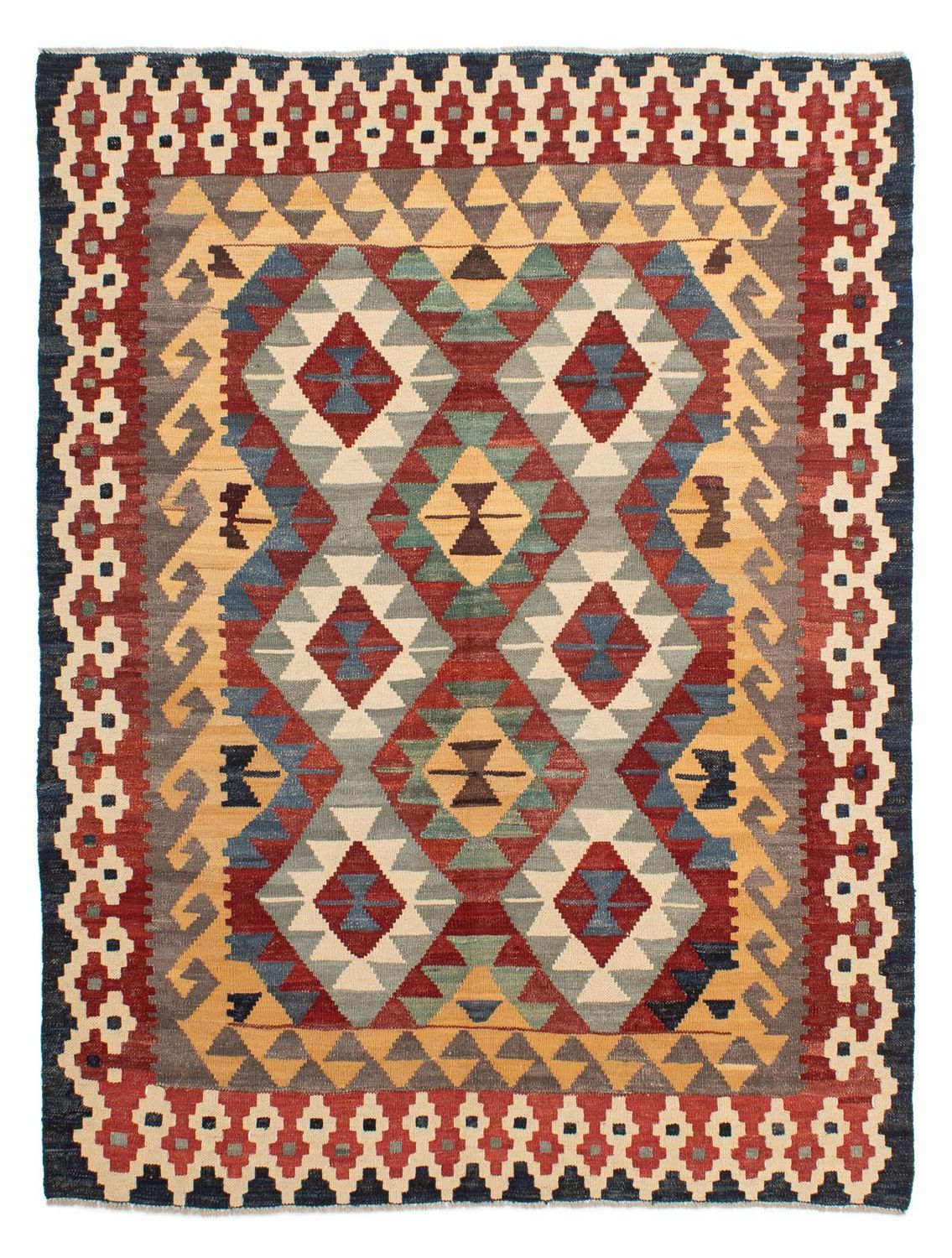 Alfombra Kelim - Splash - 203 x 153 cm - multicolor