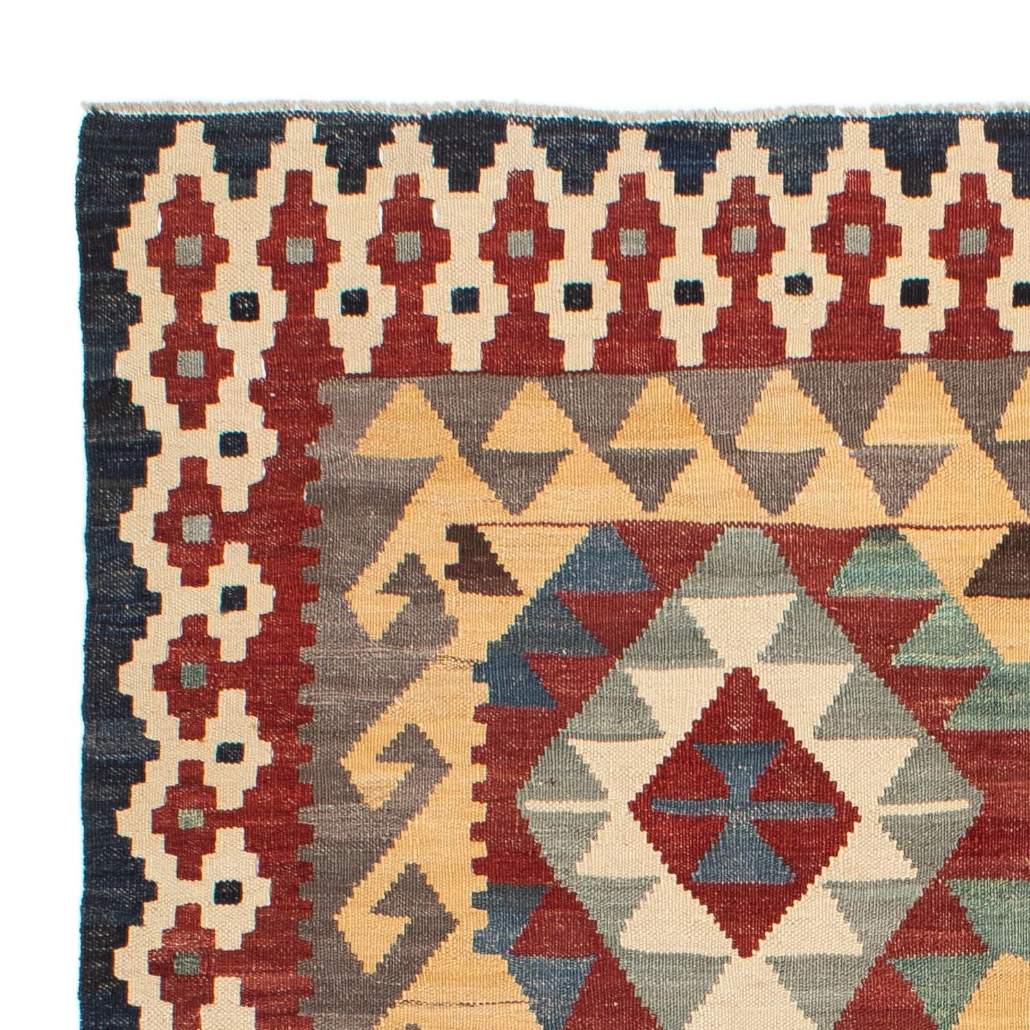 Alfombra Kelim - Splash - 203 x 153 cm - multicolor