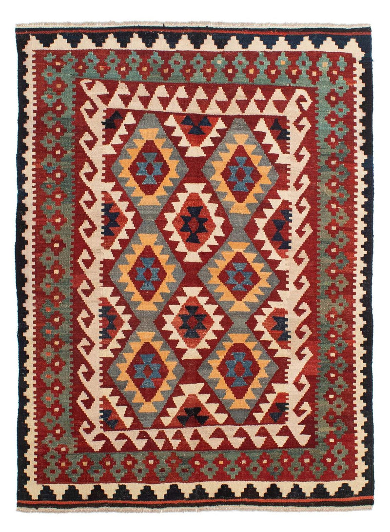 Alfombra Kelim - Splash - 203 x 147 cm - multicolor