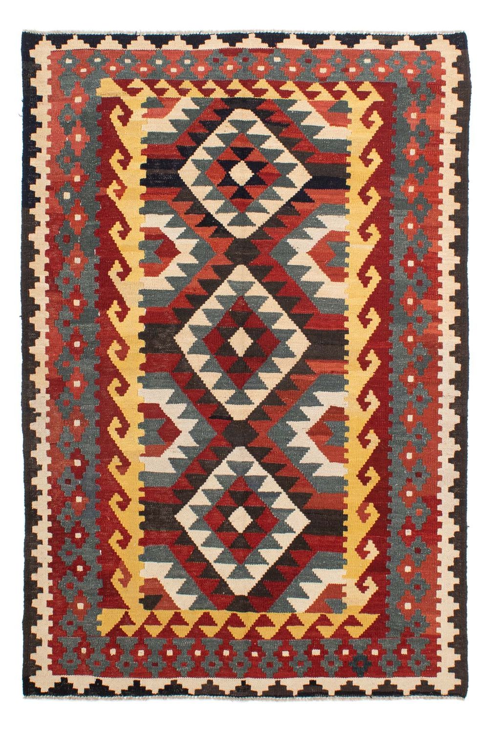 Alfombra Kelim - Splash - 260 x 137 cm - multicolor