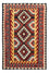 Alfombra Kelim - Splash - 260 x 137 cm - multicolor