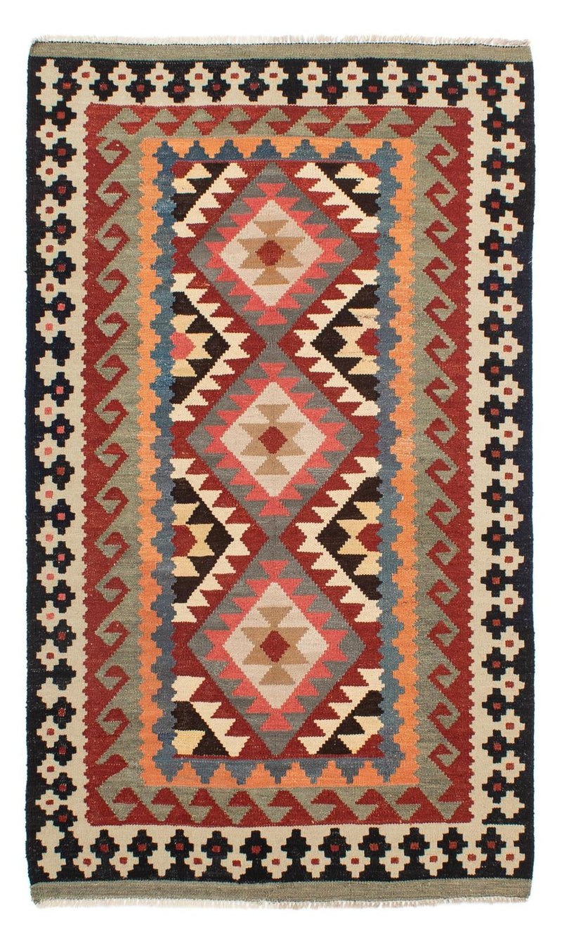 Alfombra Kelim - Splash - 206 x 123 cm - multicolor