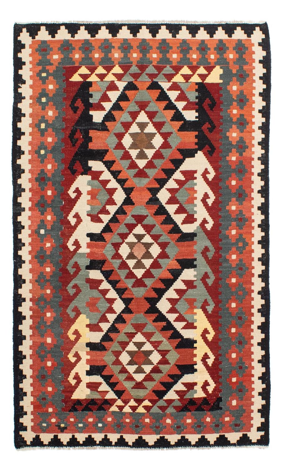 Alfombra Kelim - Splash - 207 x 132 cm - multicolor