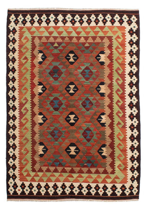 Alfombra Kelim - Splash - 211 x 154 cm - multicolor