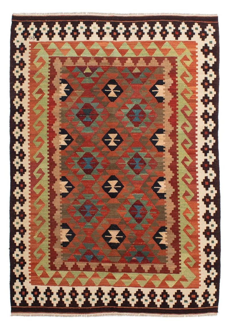 Alfombra Kelim - Splash - 211 x 154 cm - multicolor