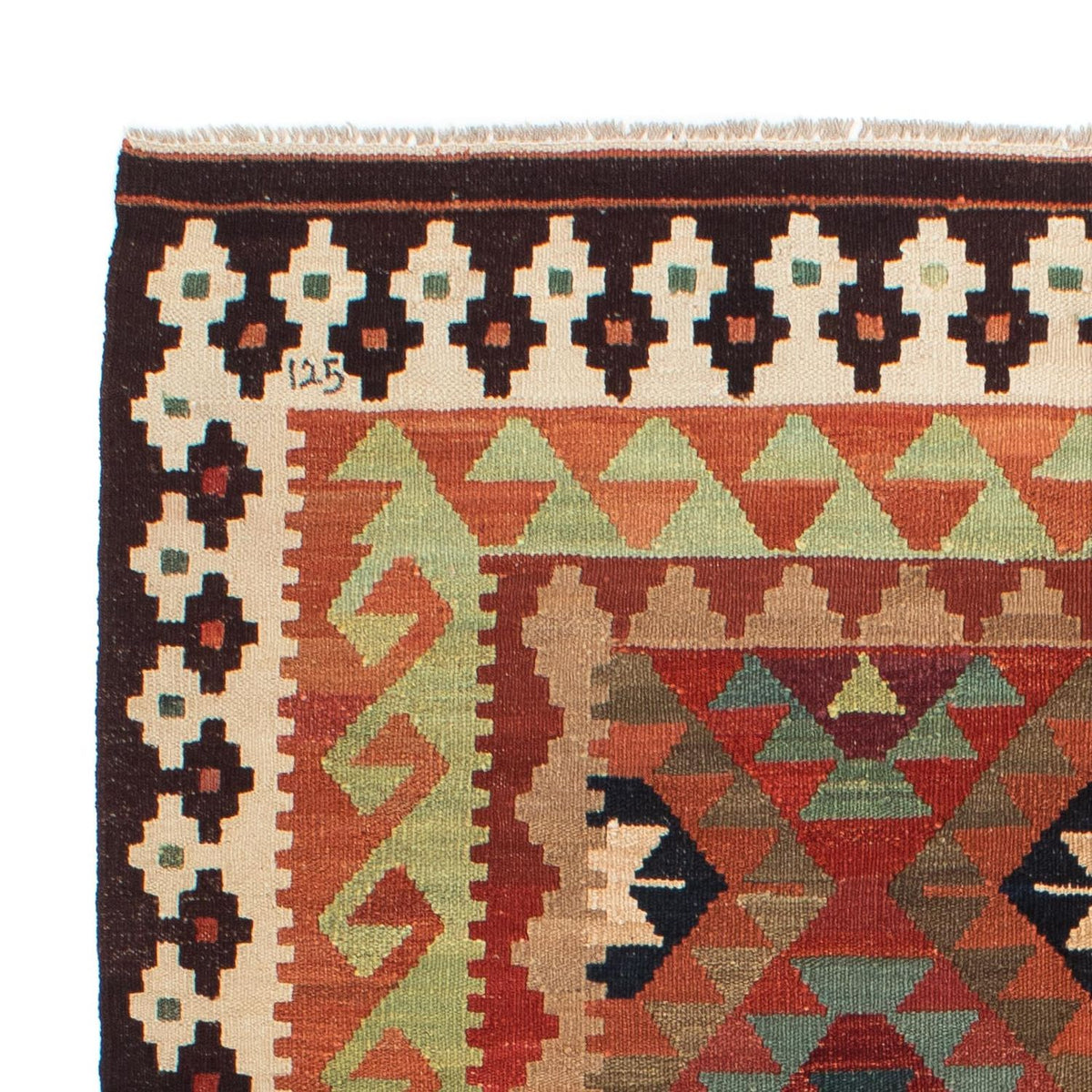 Alfombra Kelim - Splash - 211 x 154 cm - multicolor