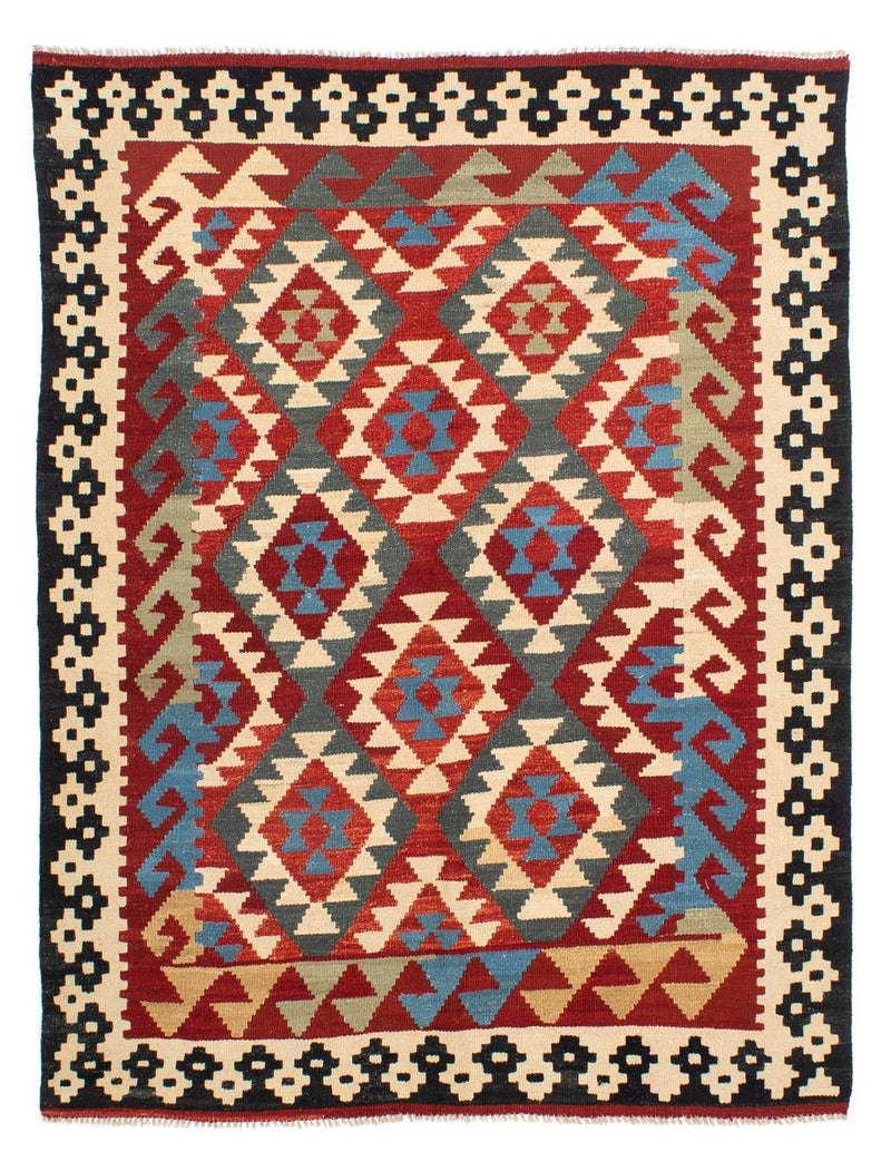 Alfombra Kelim - Splash - 199 x 163 cm - multicolor