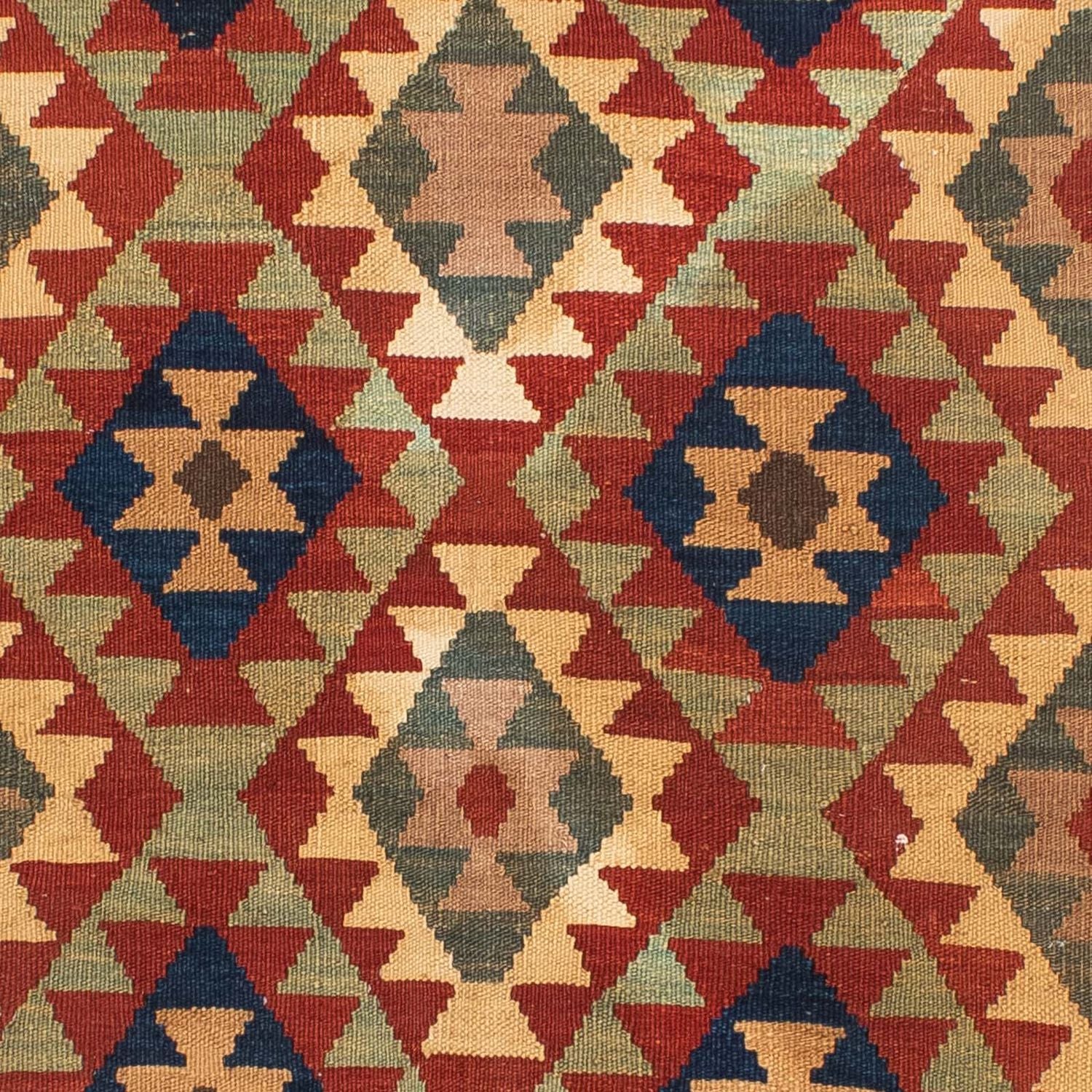Alfombra Kelim - Splash - 193 x 158 cm - multicolor