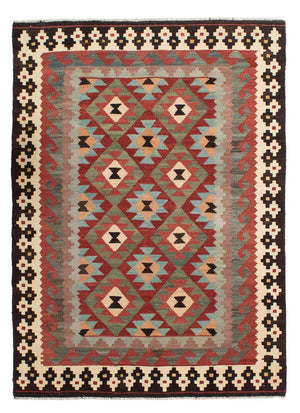 Alfombra Kelim - Splash - 207 x 150 cm - multicolor