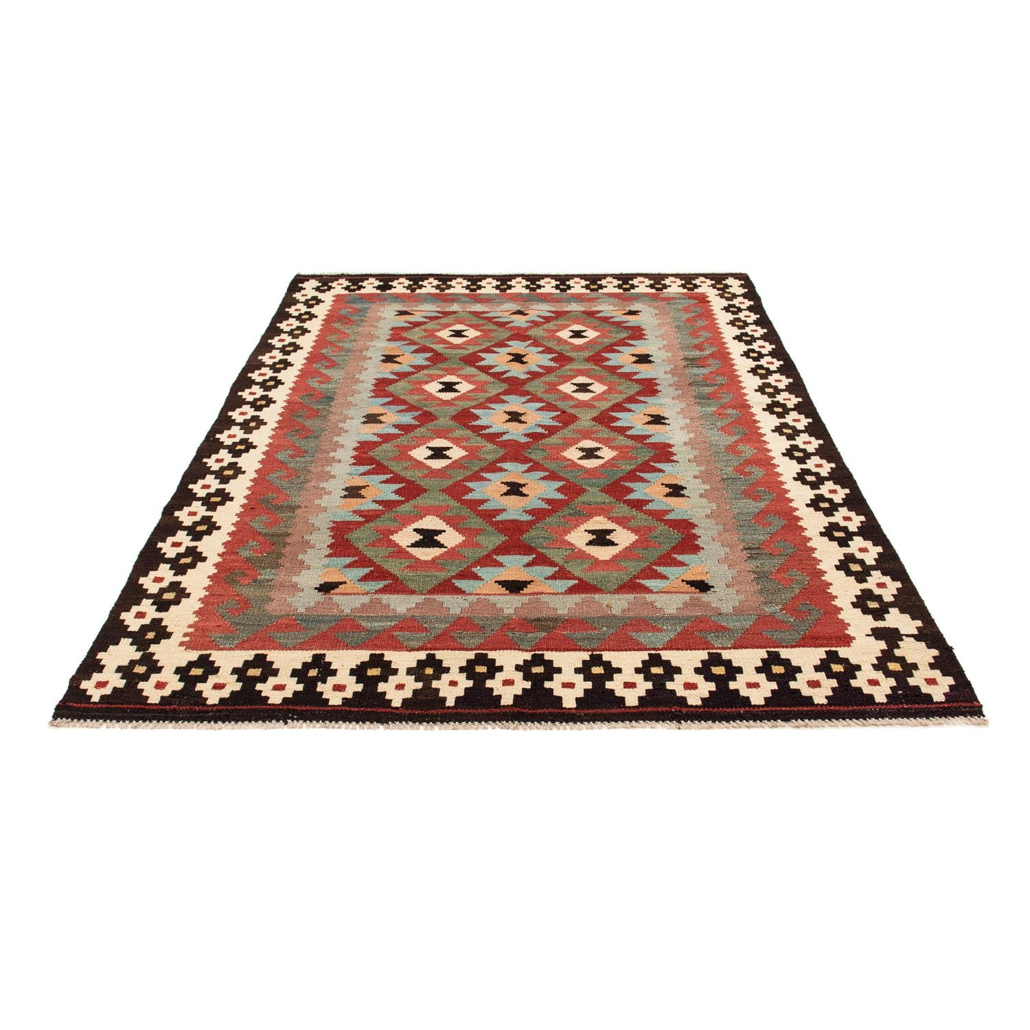 Alfombra Kelim - Splash - 207 x 150 cm - multicolor