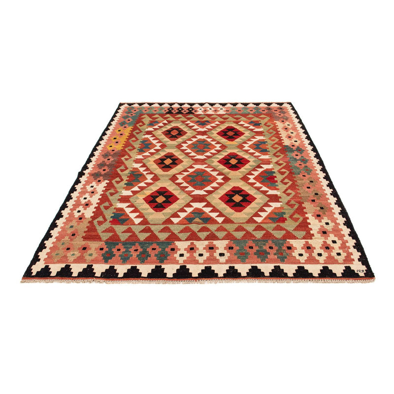 Alfombra Kelim - Splash - 201 x 150 cm - multicolor