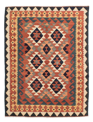 Alfombra Kelim - Splash - 205 x 158 cm - multicolor