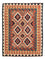 Alfombra Kelim - Splash - 205 x 158 cm - multicolor