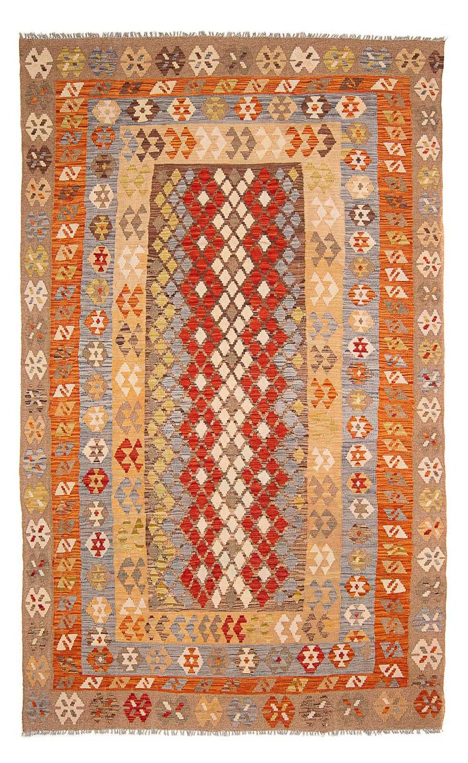 Alfombra Kelim - Splash - 309 x 200 cm - multicolor