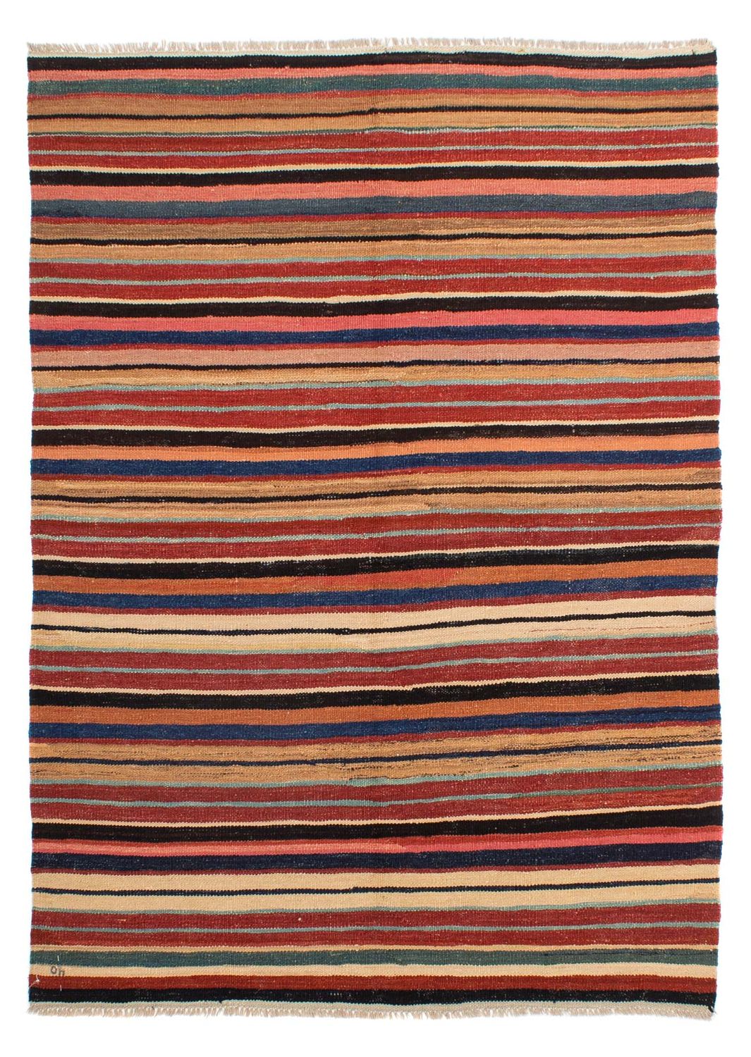 Alfombra Kelim - Splash - 204 x 145 cm - multicolor