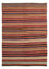 Alfombra Kelim - Splash - 204 x 145 cm - multicolor