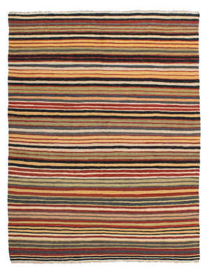 Alfombra Kelim - Splash - 195 x 152 cm - multicolor