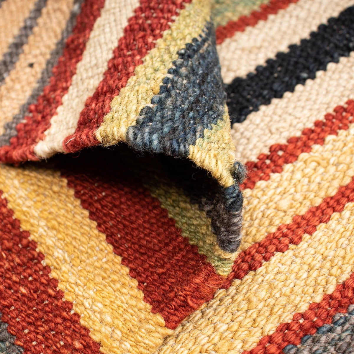 Alfombra Kelim - Splash - 195 x 152 cm - multicolor