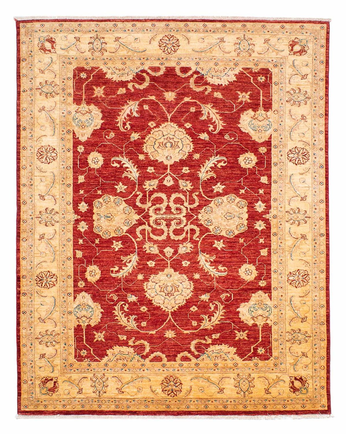 Alfombra Ziegler - 222 x 174 cm - rojo oscuro