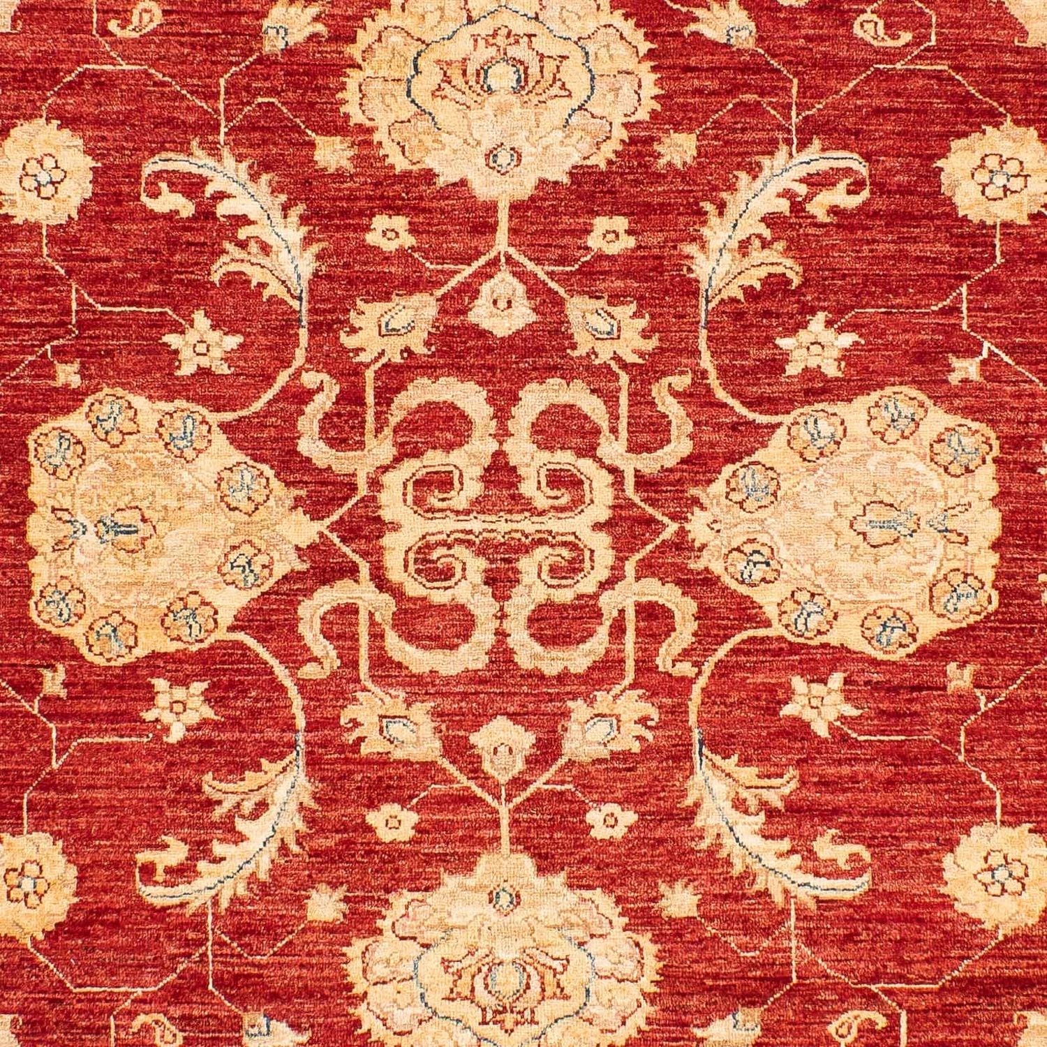 Alfombra Ziegler - 222 x 174 cm - rojo oscuro