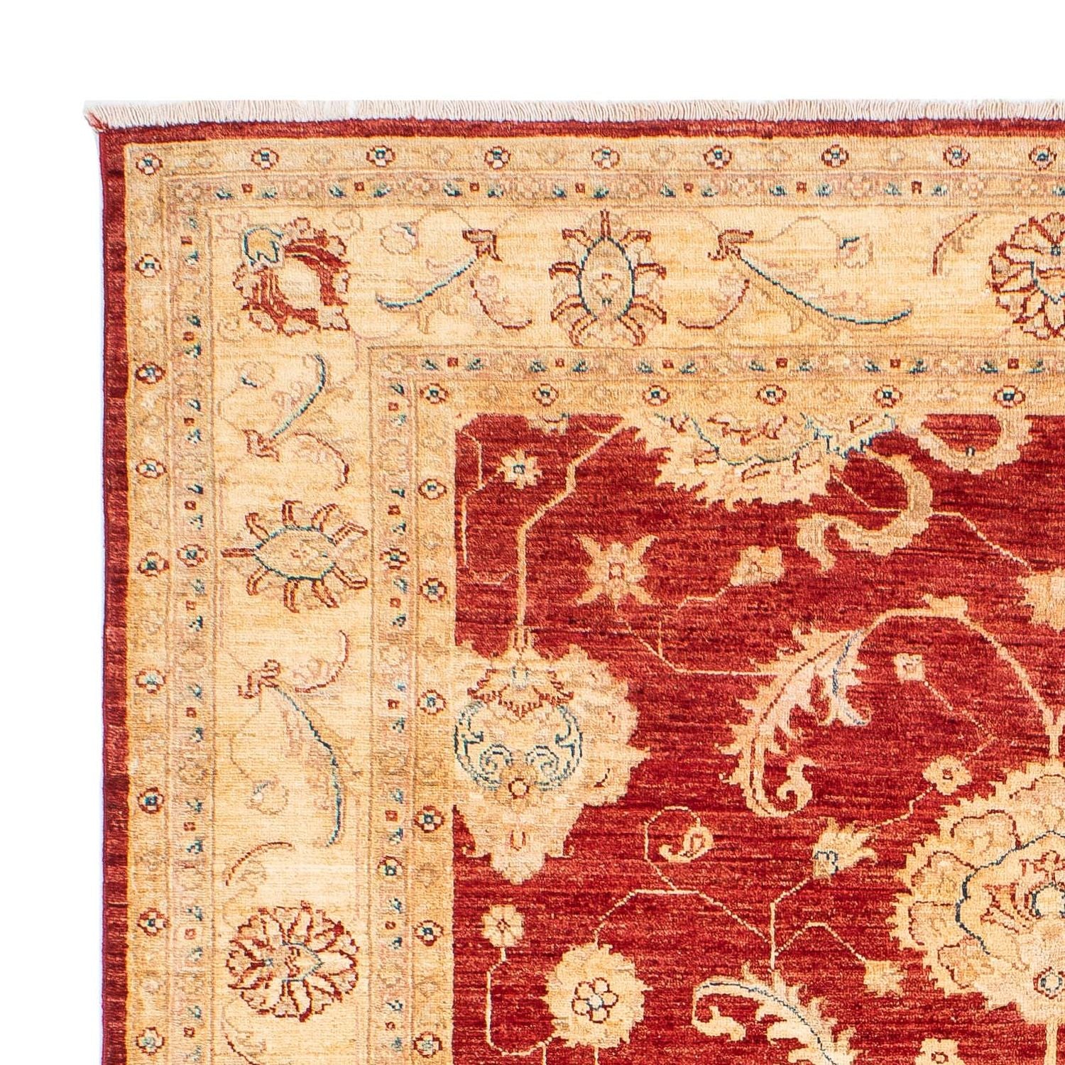 Alfombra Ziegler - 222 x 174 cm - rojo oscuro