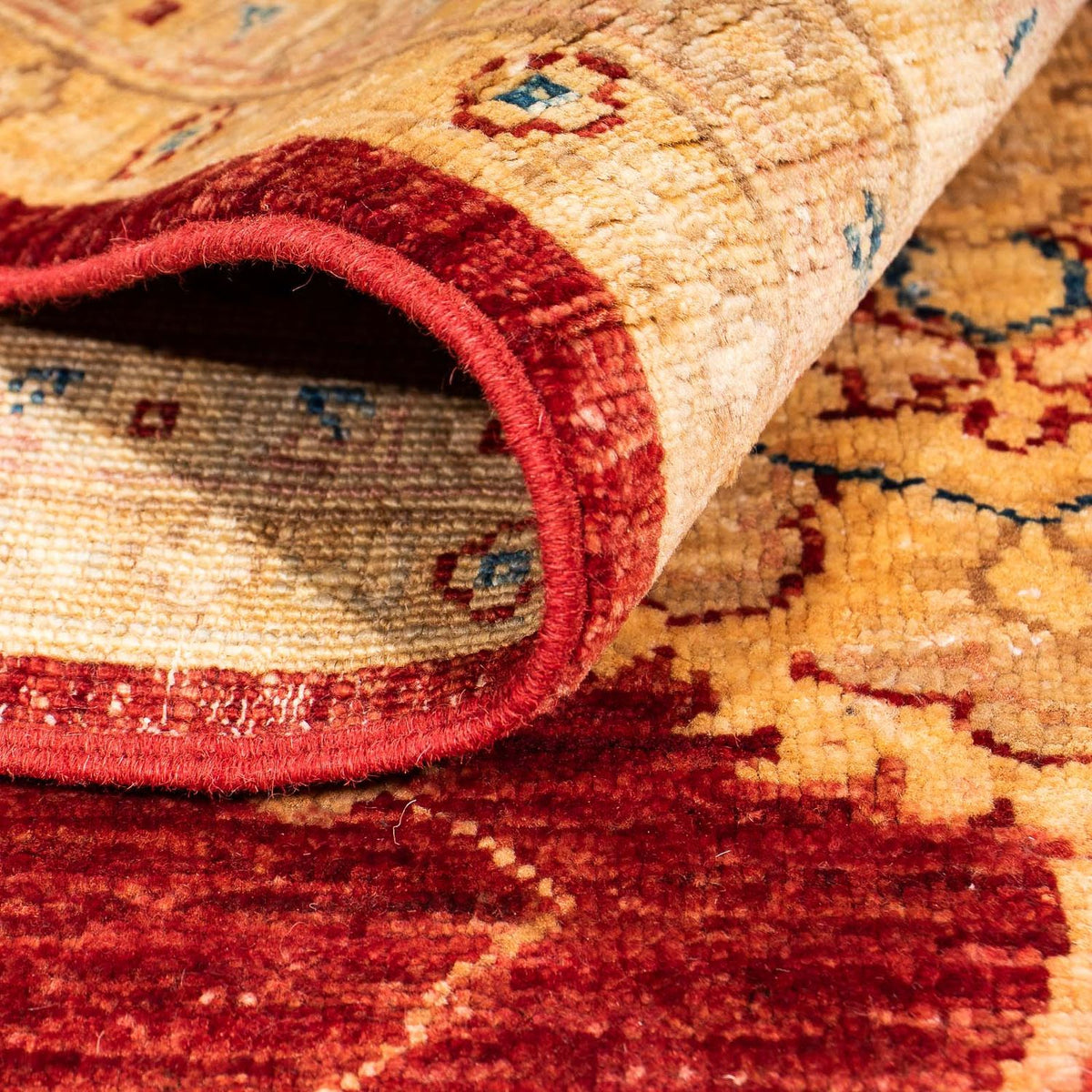 Alfombra Ziegler - 222 x 174 cm - rojo oscuro