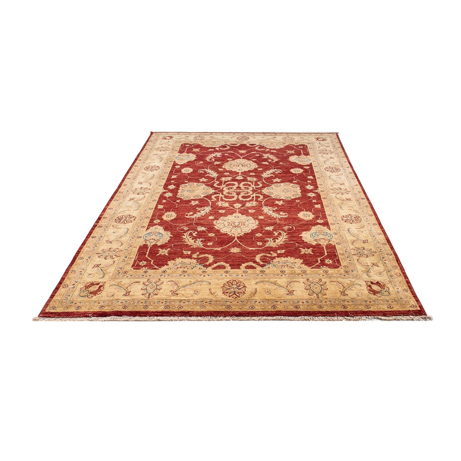 Alfombra Ziegler - 222 x 174 cm - rojo oscuro