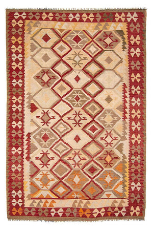 Alfombra Kelim - Splash - 290 x 193 cm - beige
