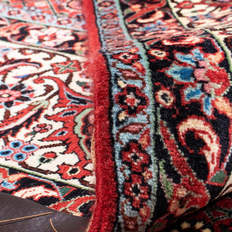 Alfombra persa - Bidjar - 300 x 253 cm - rojo oscuro