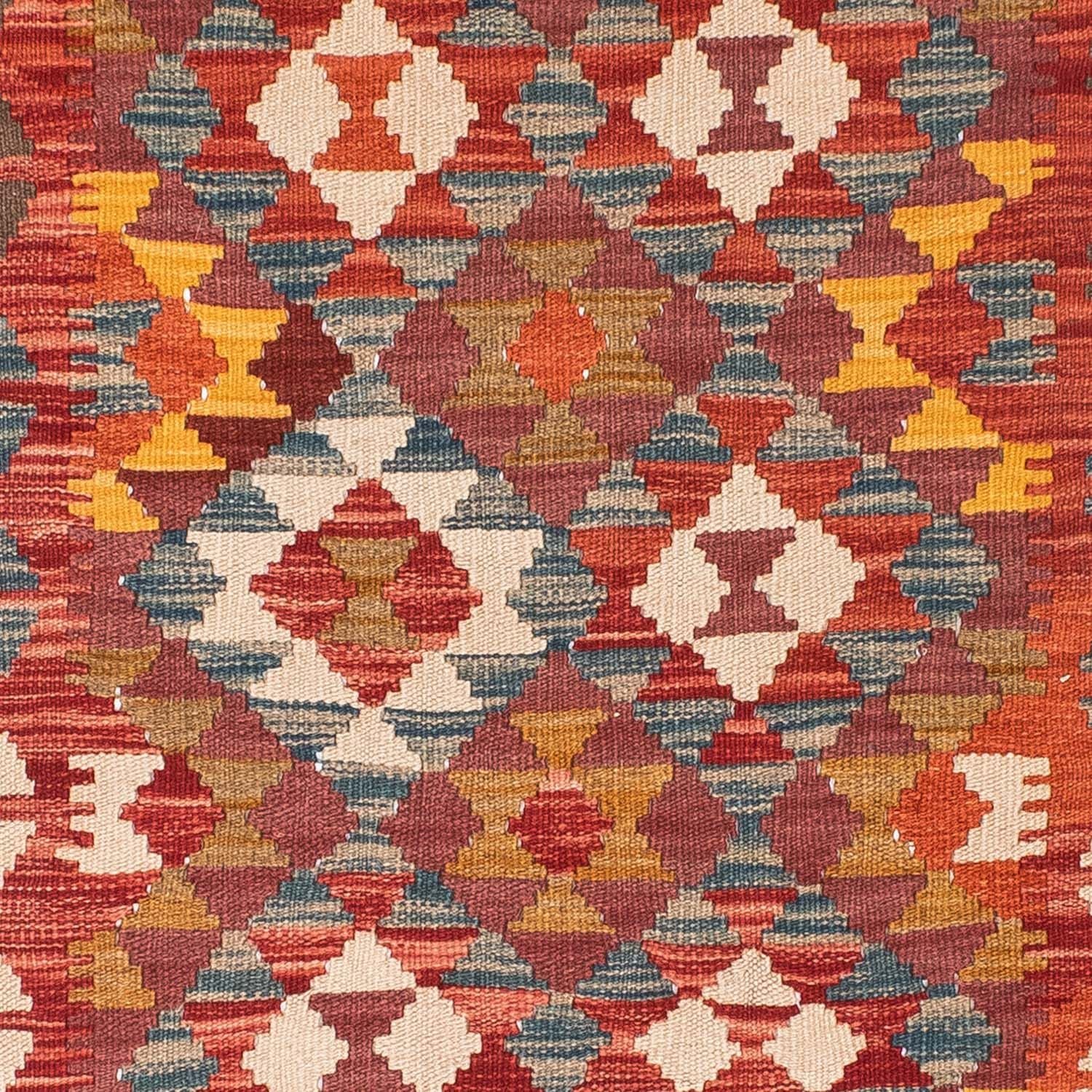 Alfombra de pasillo Alfombra Kelim - Oriental - 195 x 98 cm - rojo