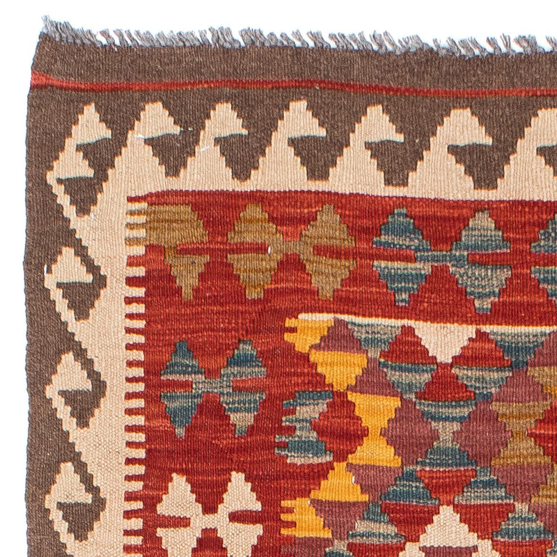 Alfombra de pasillo Alfombra Kelim - Oriental - 195 x 98 cm - rojo