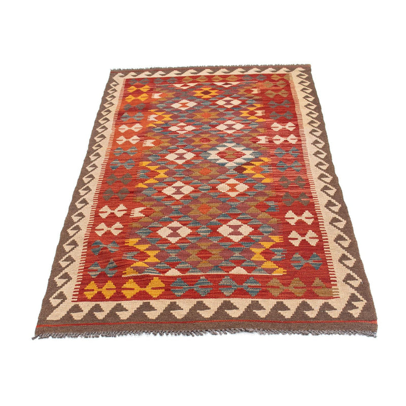 Alfombra de pasillo Alfombra Kelim - Oriental - 195 x 98 cm - rojo