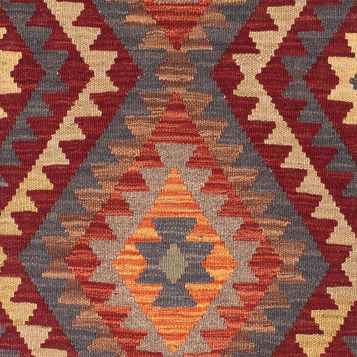 Alfombra de pasillo Alfombra Kelim - Oriental - 191 x 80 cm - gris