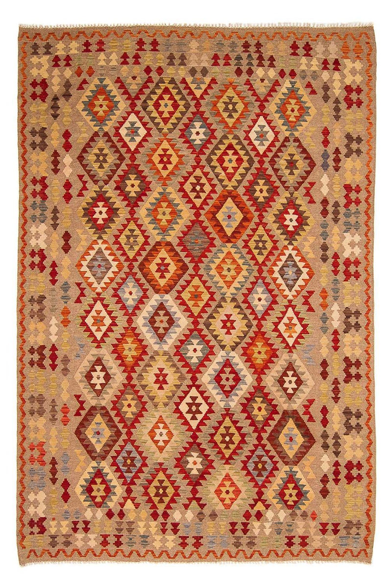Alfombra Kelim - Splash - 292 x 205 cm - multicolor