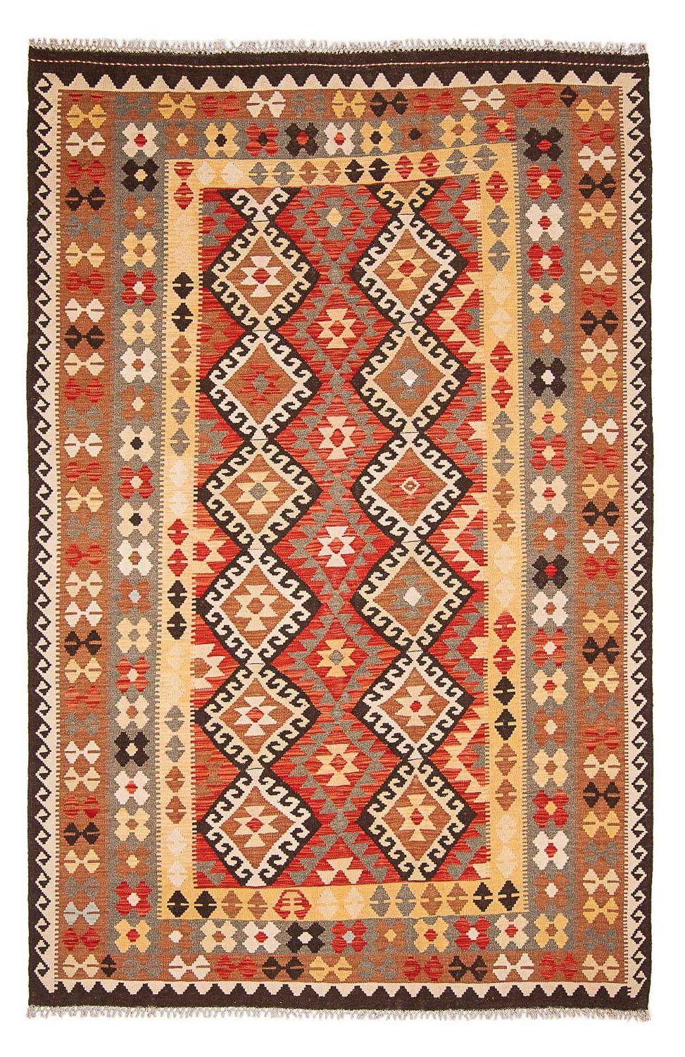 Alfombra Kelim - Splash - 293 x 200 cm - multicolor