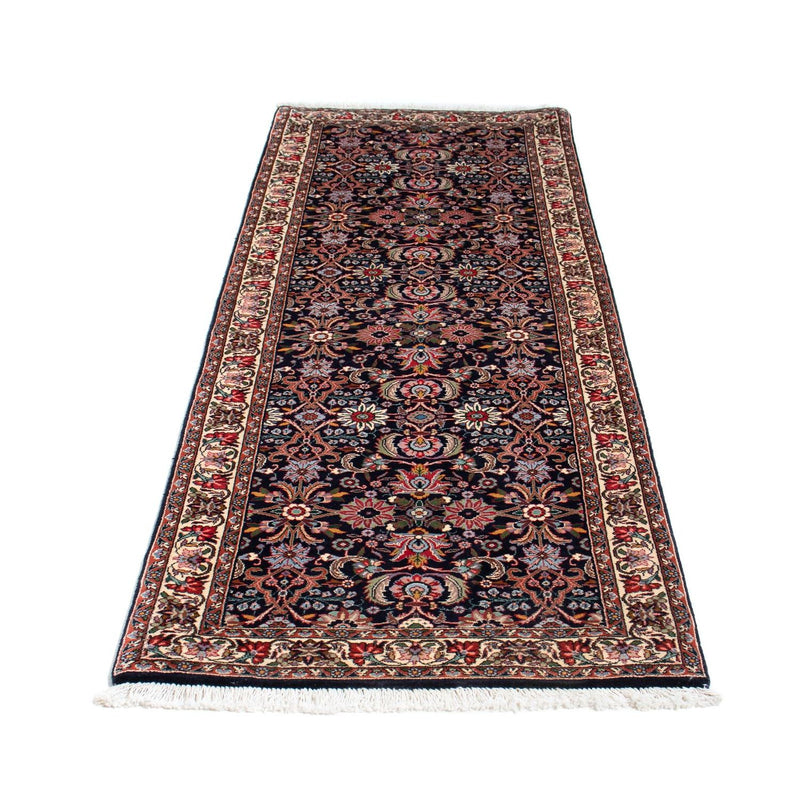 Alfombra de pasillo Alfombra persa - Bidjar - 210 x 74 cm - azul oscuro